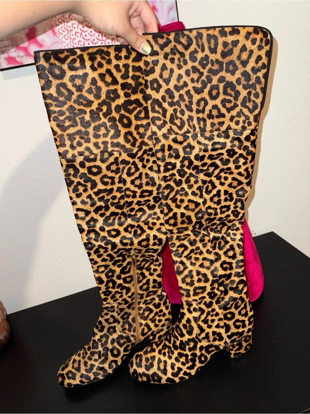 Sam Edelman Leopard Over-the-Knee Boots